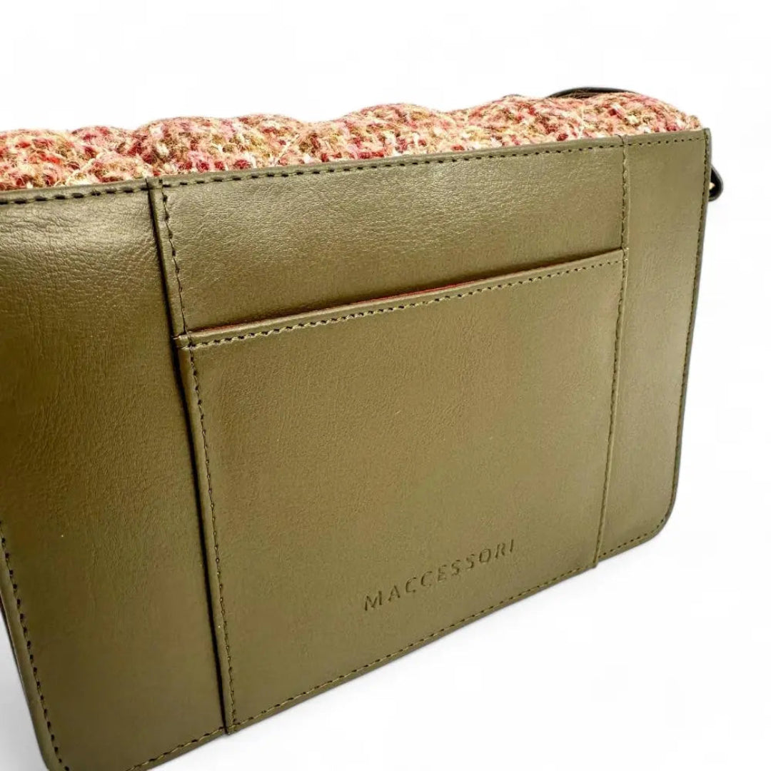 Harris Tweed | Quilted Shoulder Bag - Maple