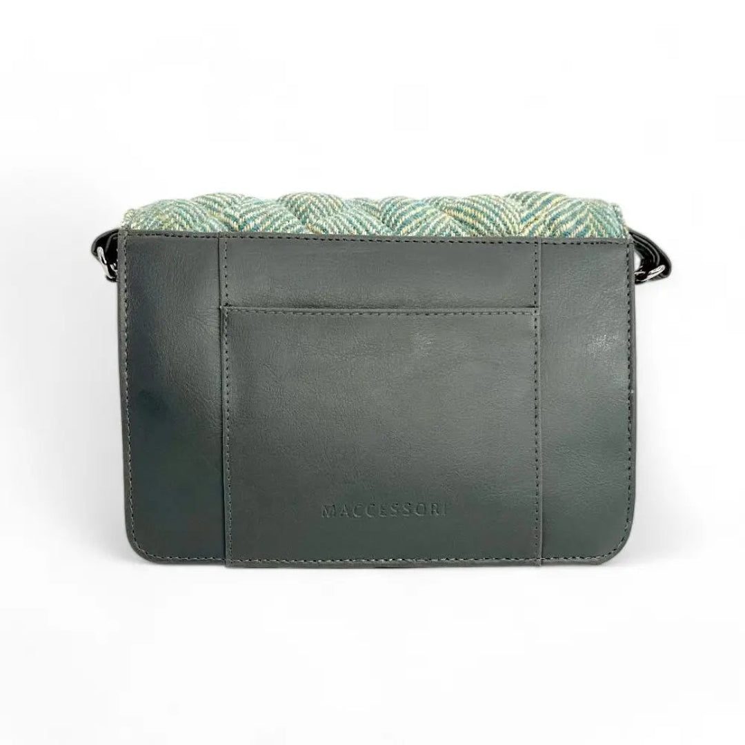 Harris Tweed | Quilt Shoulder Bag | Turquoise