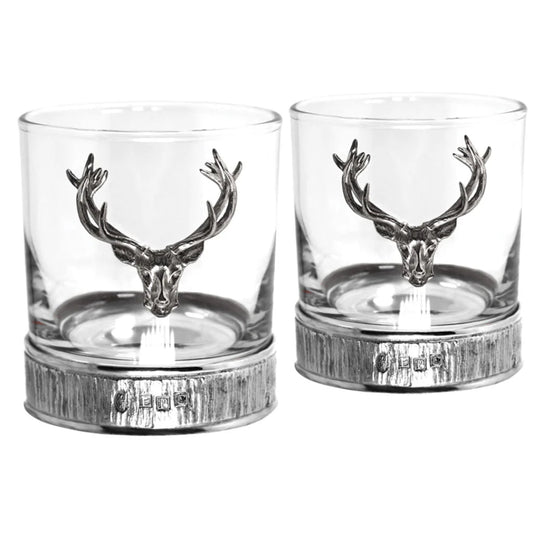 English Pewter | Tumbler Set with Stag
