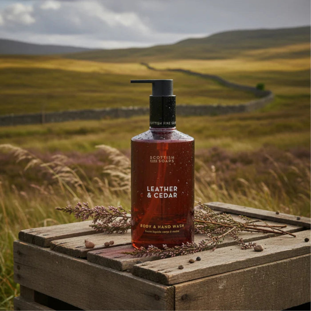 Scottish Fine Soaps | Leather & Cedar Body & Hand Wash