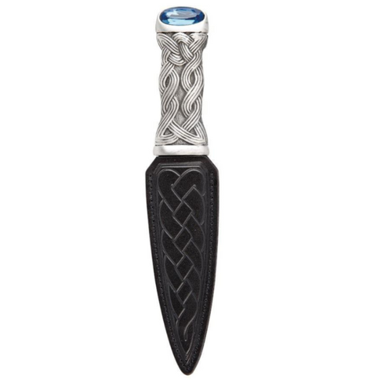Sgian Dubh | Celtic Design in Pewter with Stone Top