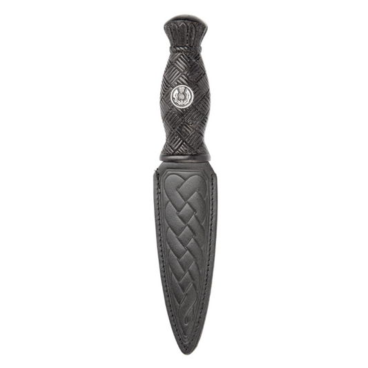 Sgian Dubh | Celtic Design with Thistle emblem