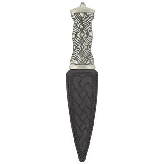 Sgian Dubh | Celtic design in pewter with plain top