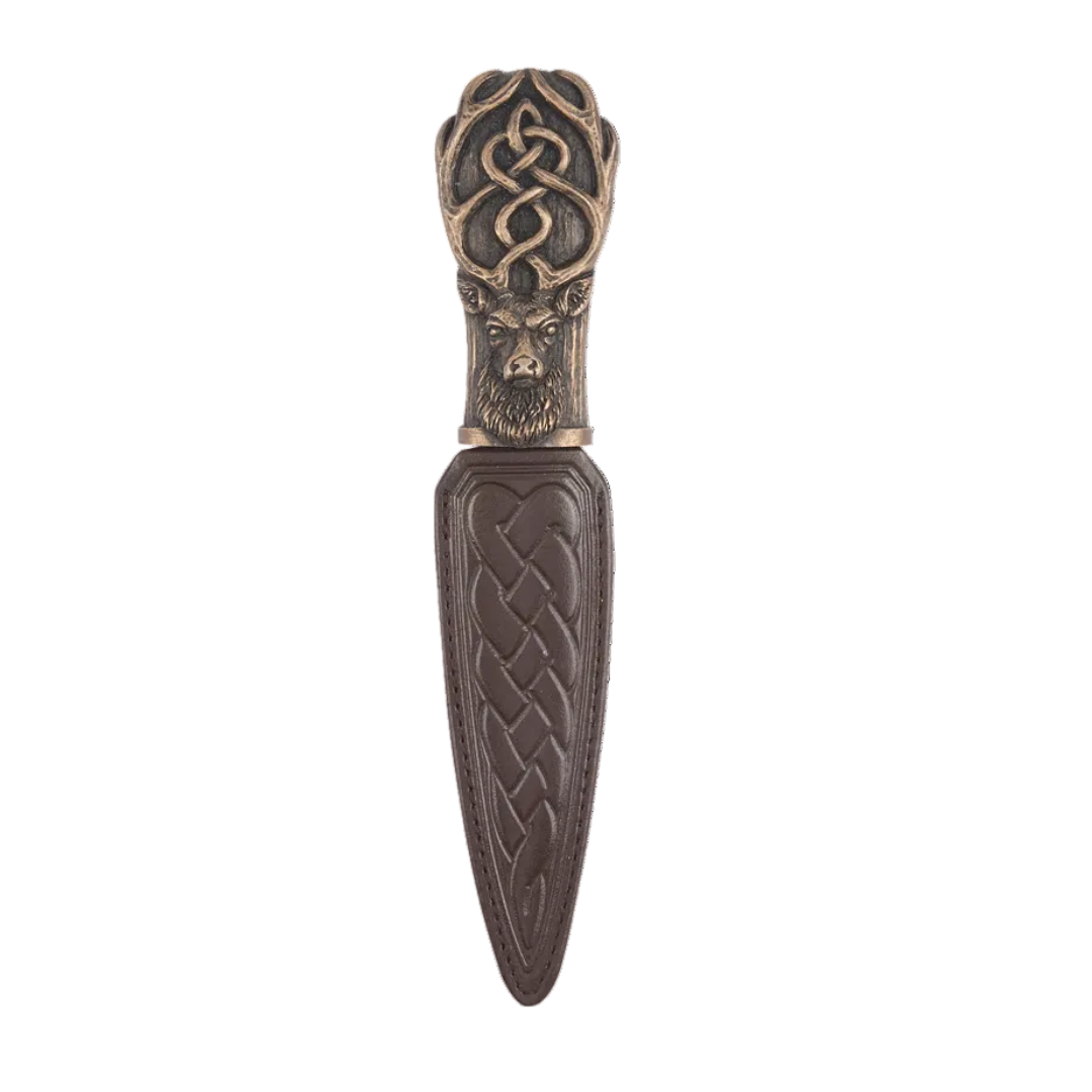 Sgian Dubh | Crowned Stag - Bronze