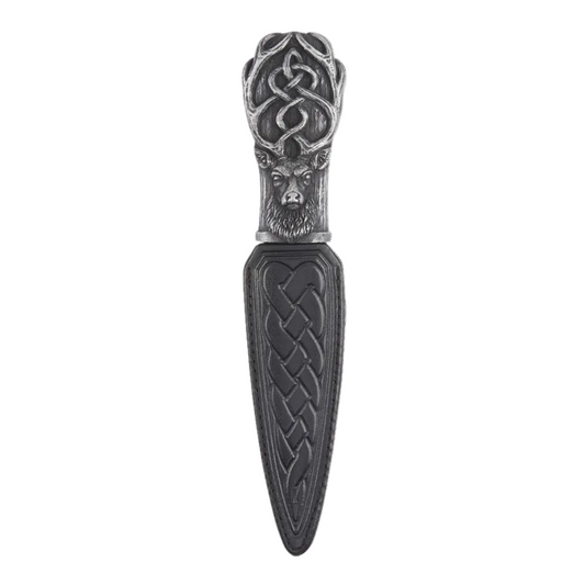 Sgian Dubh | Crowned Stag - Silver