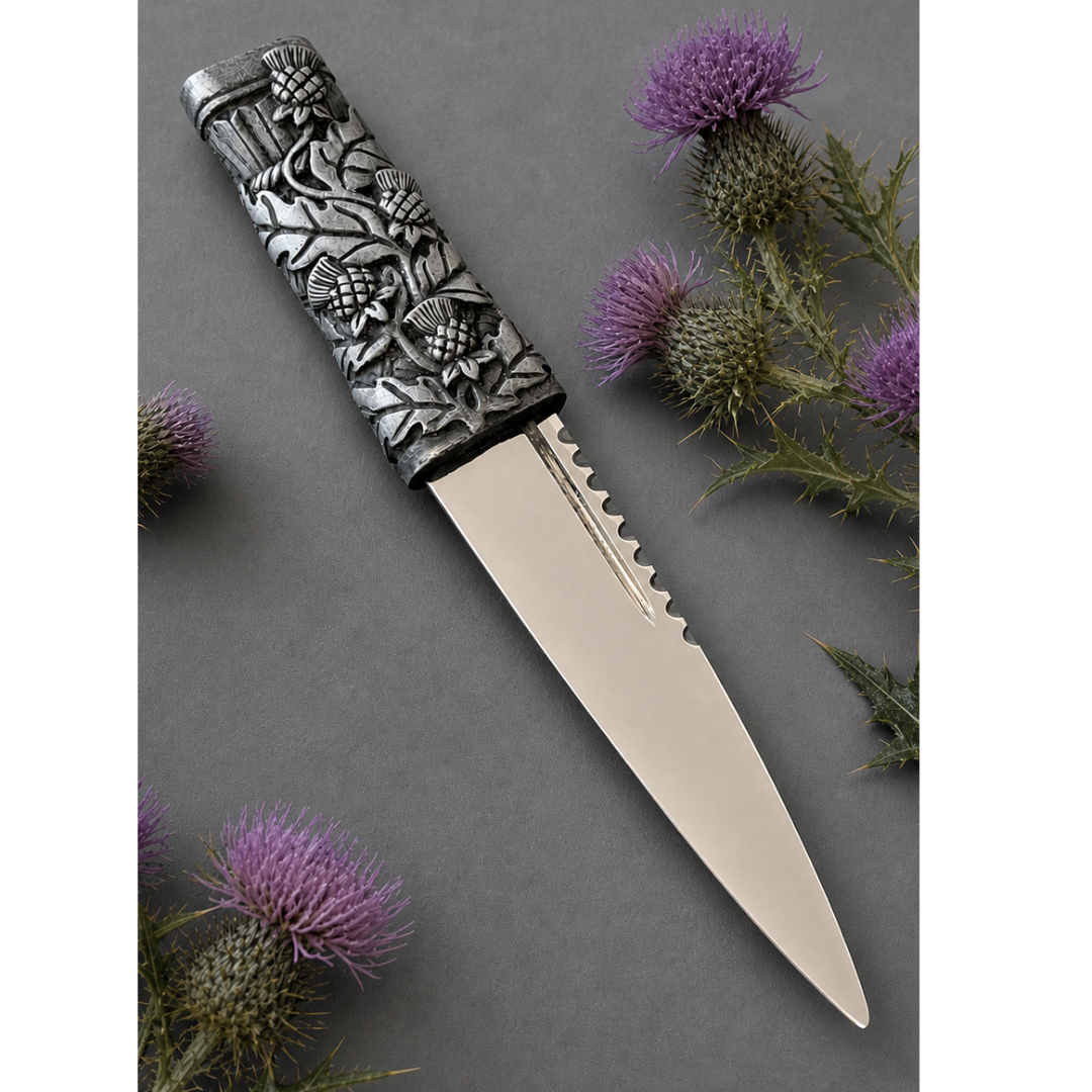 Sgian Dubh | Wild Thistles - Silver