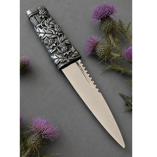 Sgian Dubh | Wild Thistles - Silver