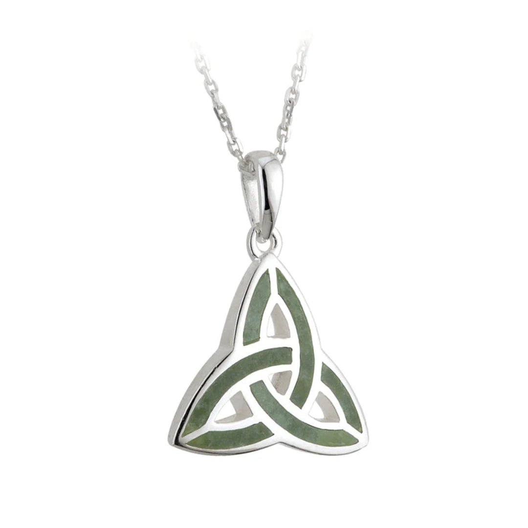 Solvar | Connemara Marble Trinity Knot Pendant