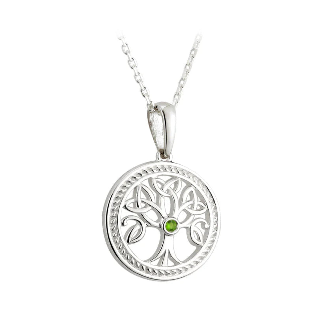 Solvar | Tree of Life with Green Stone Pendant