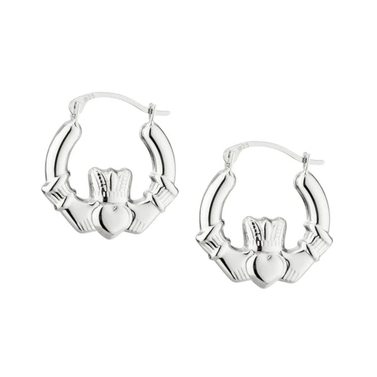 Solvar | Claddagh Hoop Earrings - Small