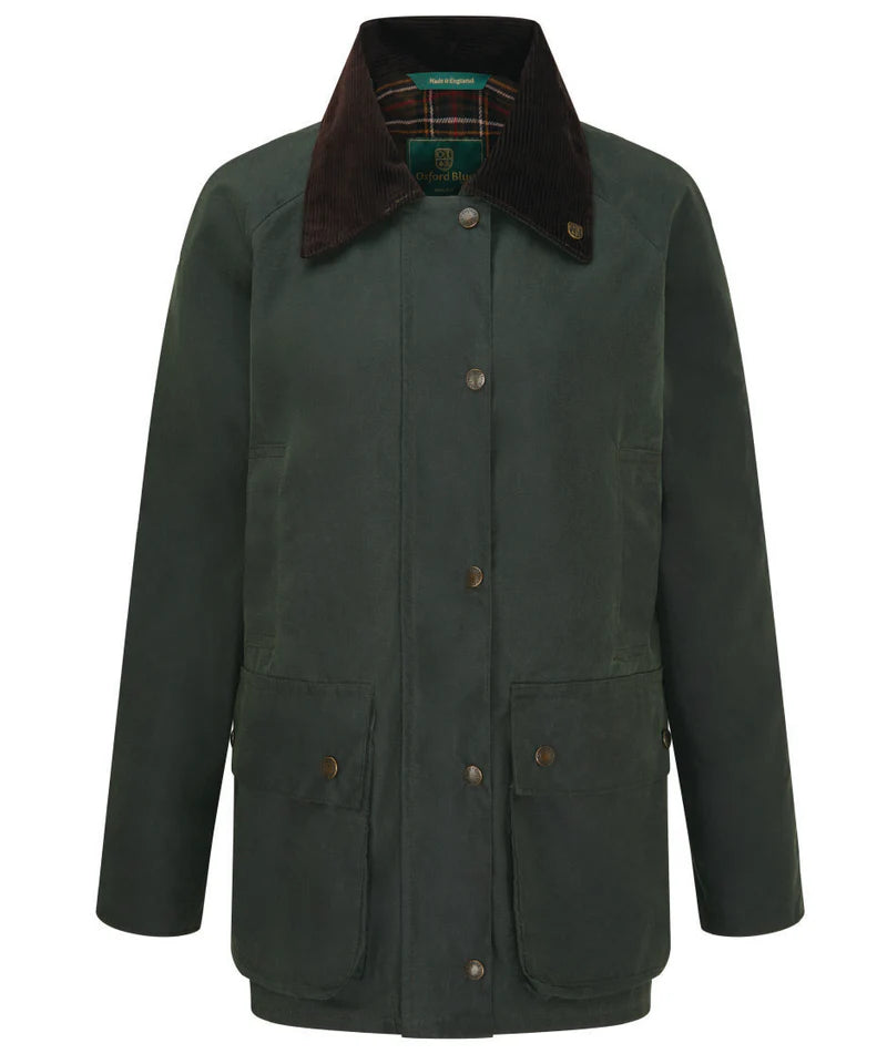 Oxford Blue | Countryman Waxed Cotton Jacket - Green