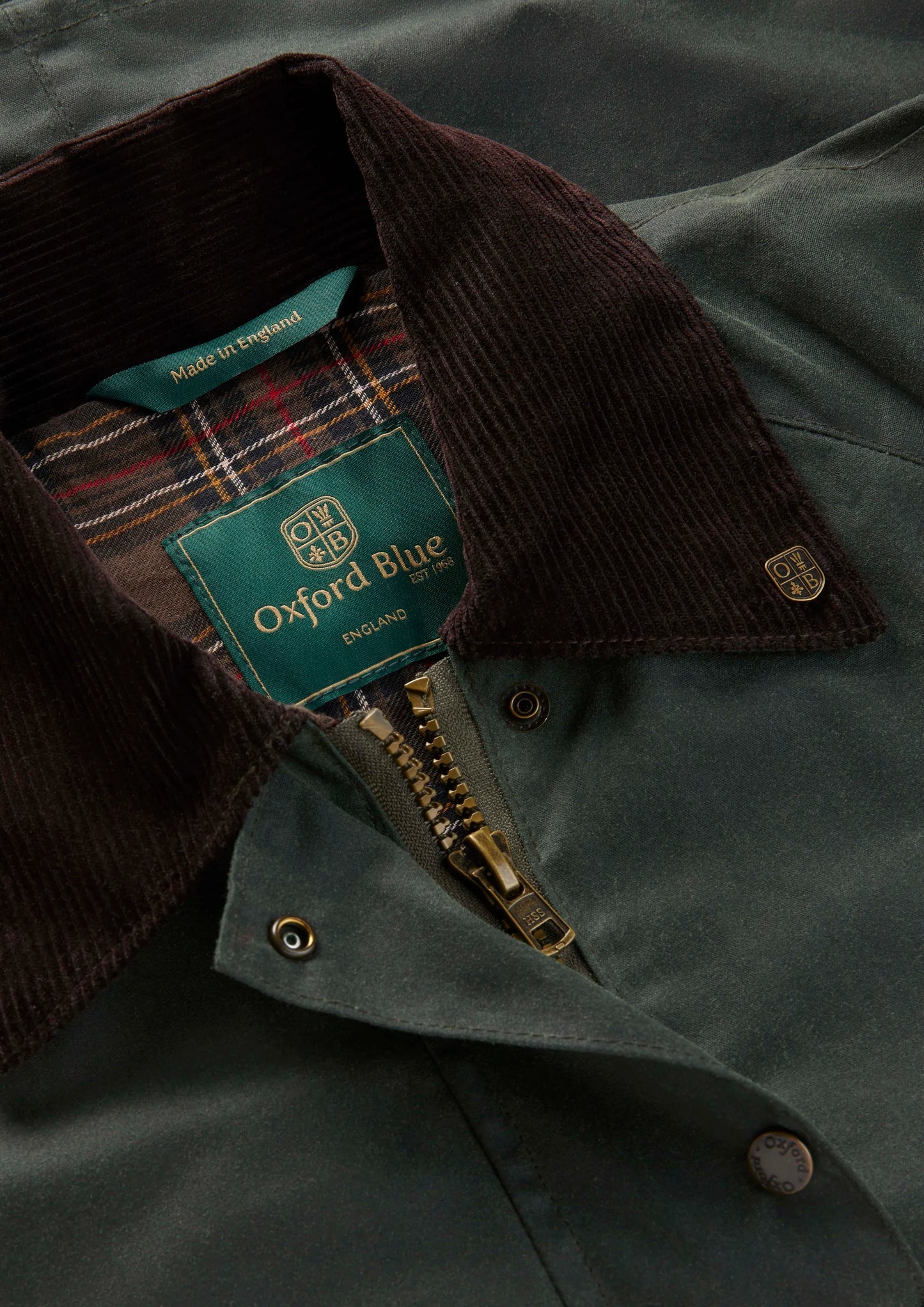 Oxford Blue | Countrygirl Waxed Cotton Jacket - Green