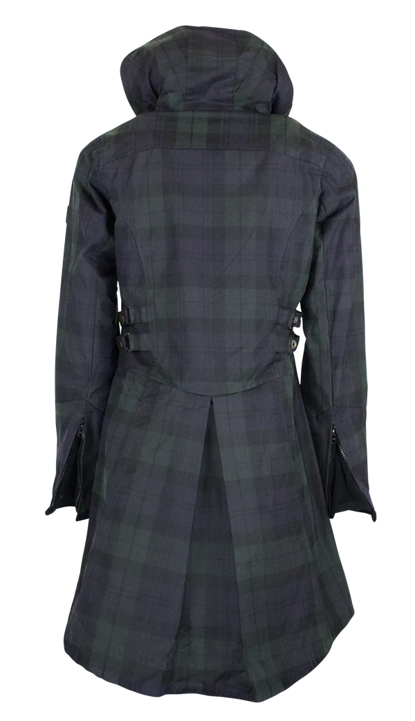 Oxford Blue | Katrina Waxed Cotton Jacket - Black Watch