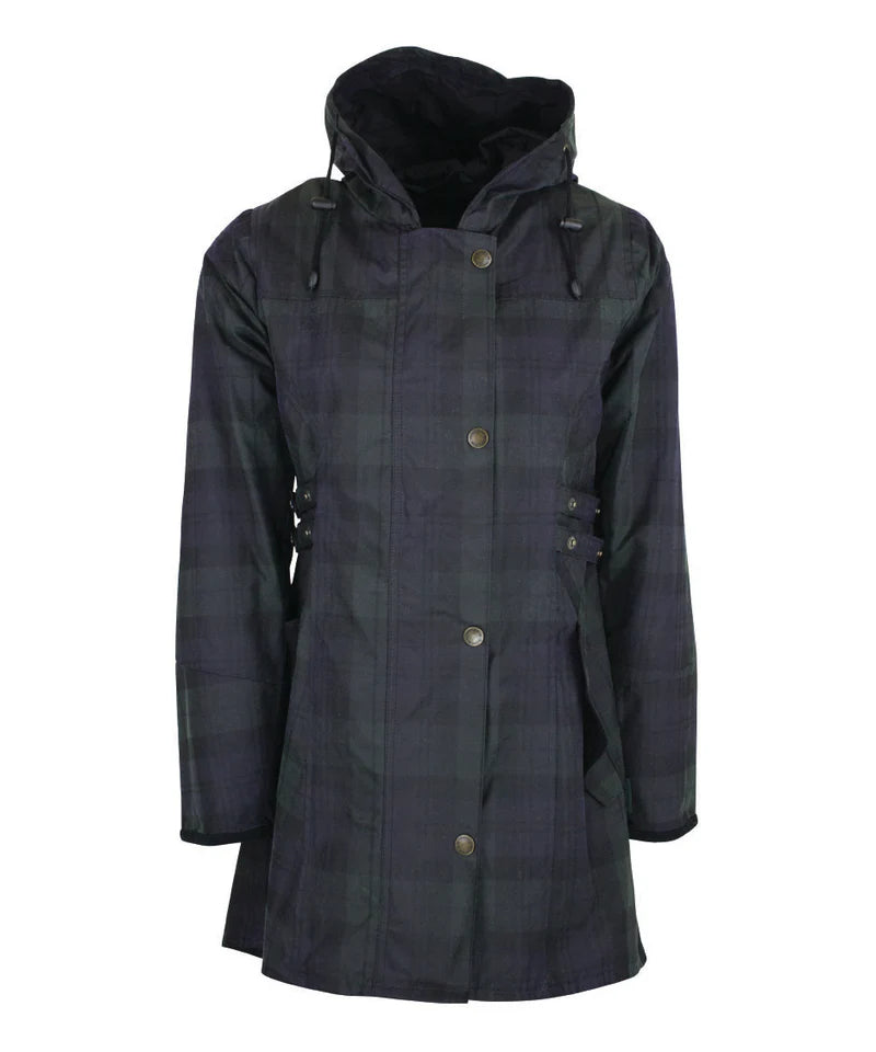 Oxford Blue | Katrina Waxed Cotton Jacket - Black Watch