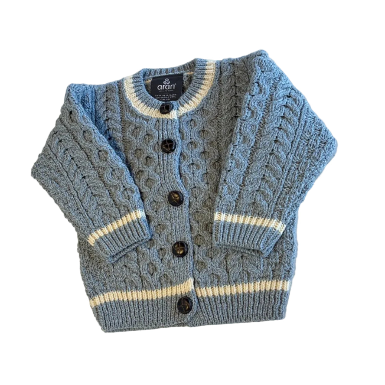 Aran Woollen Mills | Children's Cardigan - Blue