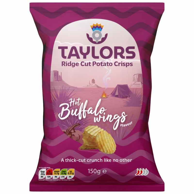 Taylors | Hot Buffalo Wings Crisps 150g