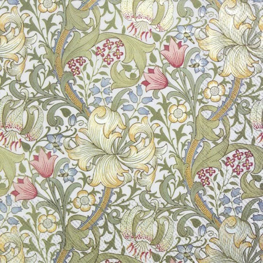 William Morris Golden Lily Napkins | Lunch Size