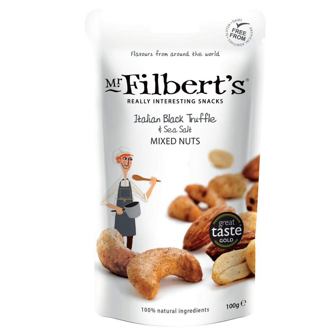 Mr.Filbert's | Italian Black Truffle & Sea Salt 100g

Mr. Filbert`s | Italian Black Truffle & Sea Salt  100g