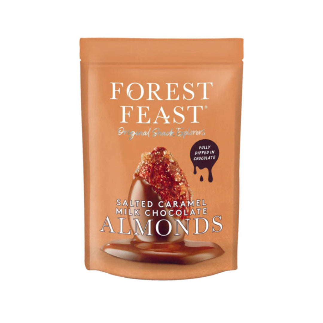 Forest Feast salted caramel milk chocolate almonds