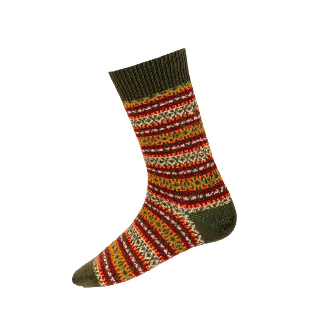 House of Cheviot | Fair Isle Socks - Spruce