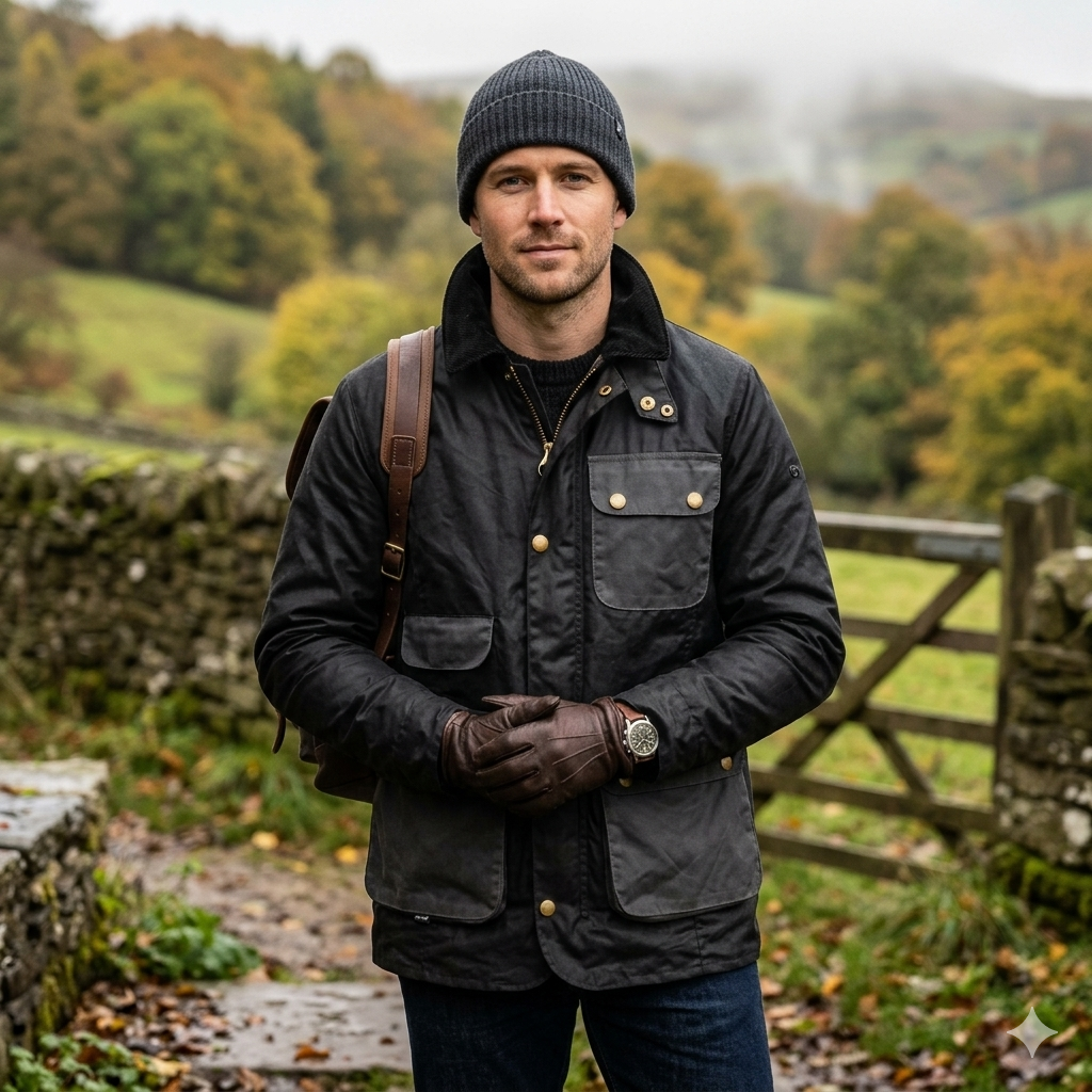 Peregrine | Redland Waxed Cotton Jacket - Black