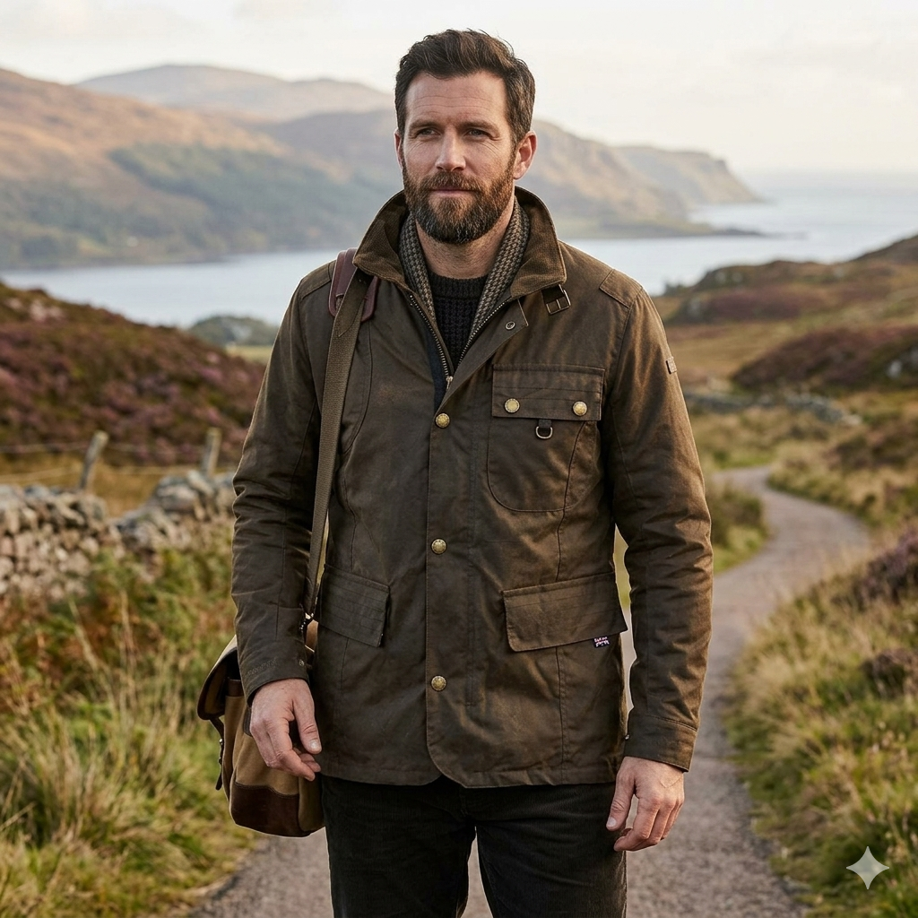 Peregrine | Bexley Waxed Cotton Jacket - Brown