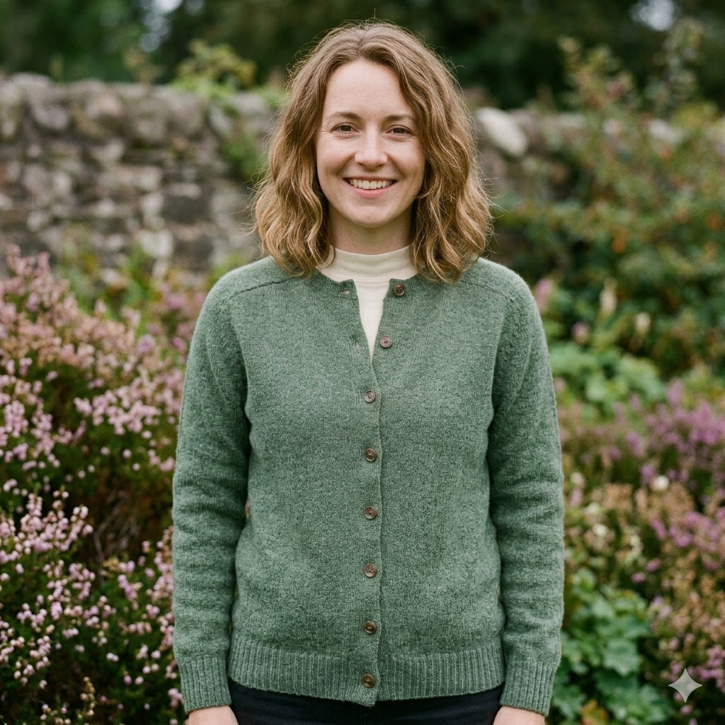 Harley of Scotland | Superfine Lambswool Cardigan - Strath