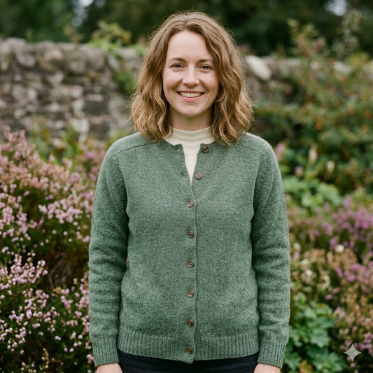 Harley of Scotland | Superfine Lambswool Cardigan - Strath