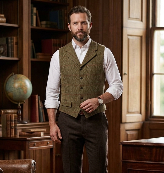Bucktrout | Angus Harris Tweed Vest