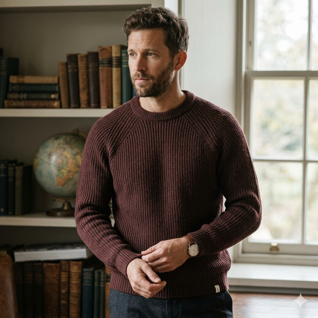 Peregrine | Ford Crewneck Sweater - Shiraz