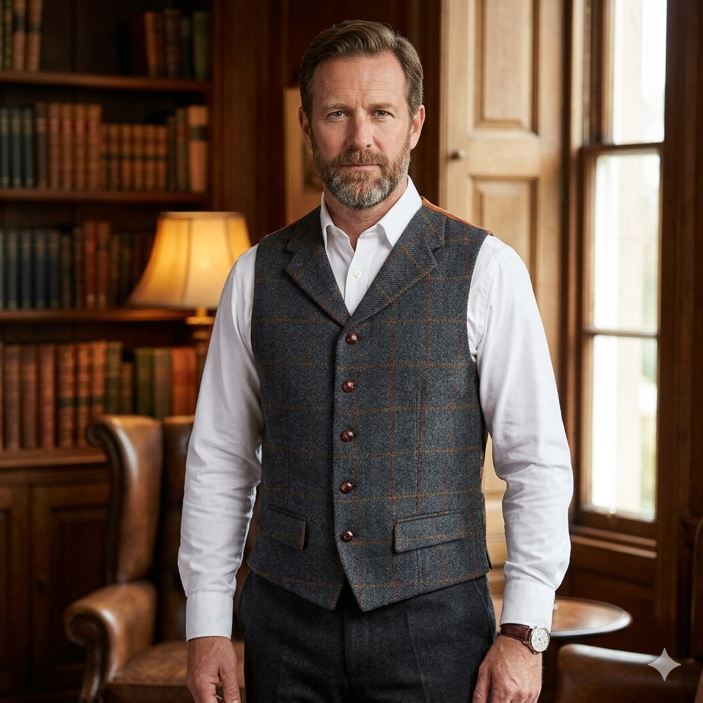 Bucktrout | Angus Harris Tweed Vest