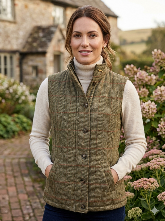 Bucktrout | Harris Tweed Quilted Vest
