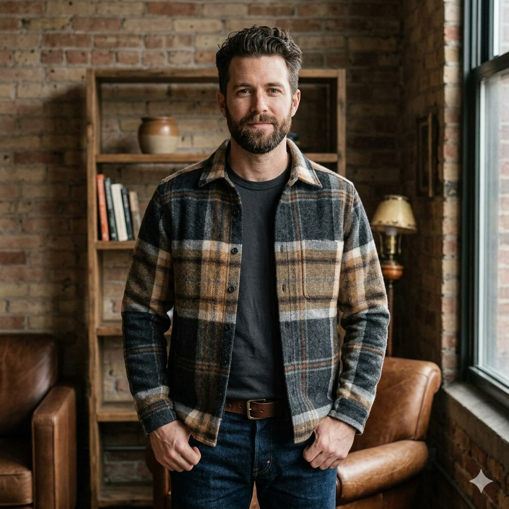 Peregrine | Wool Overshirt Barney