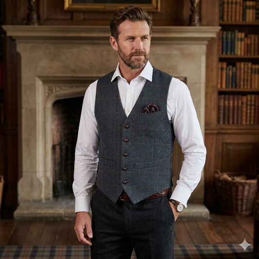 Bucktrout | Iain Harris Tweed Vest