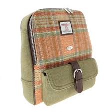 Harris Tweed | Naver Backpack - Pale Orange Stewart