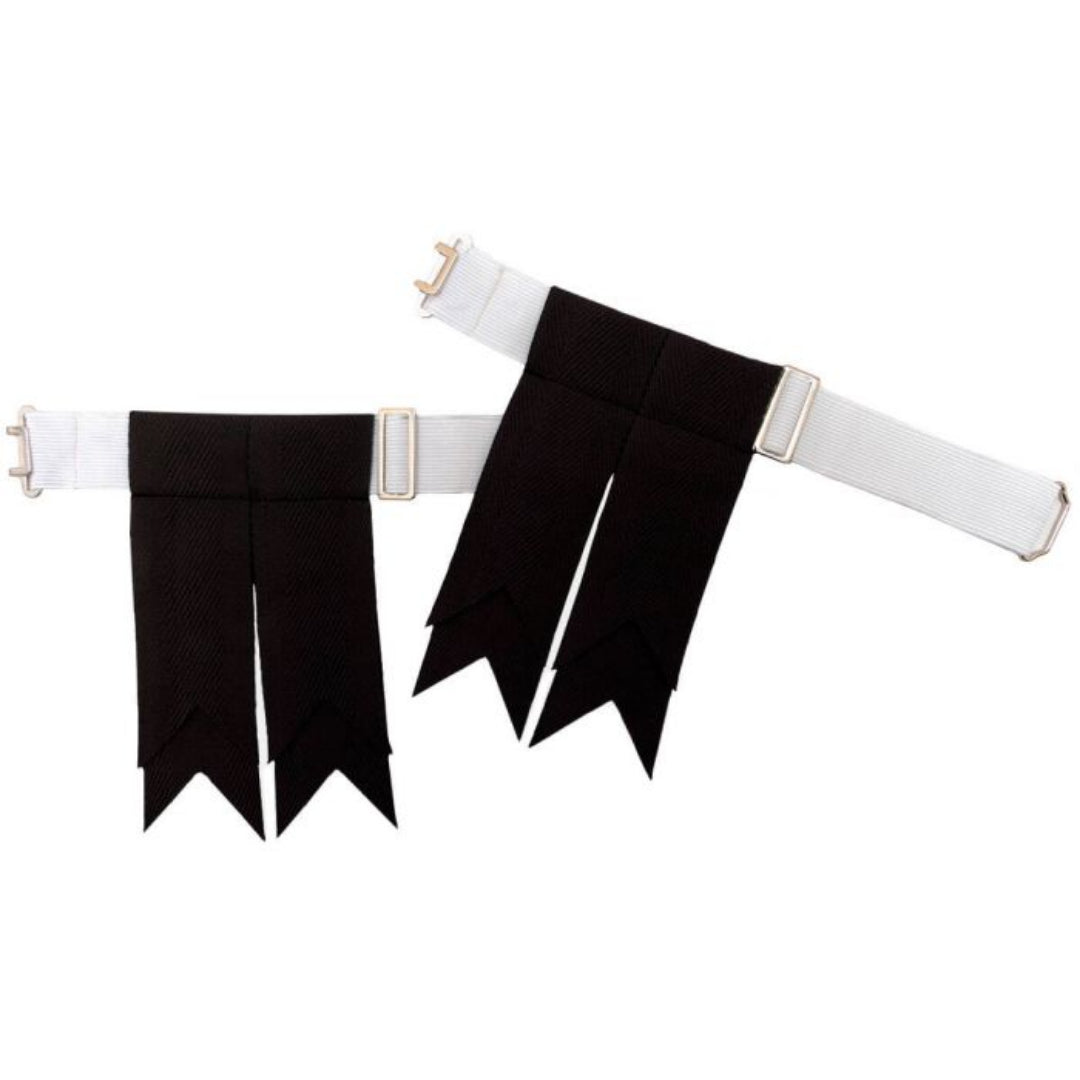 Lochcarron | Garter Flashes - Black