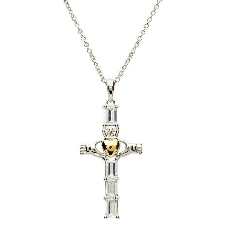 Shanore | Claddagh Sterling Silver & Gold Plated Cross