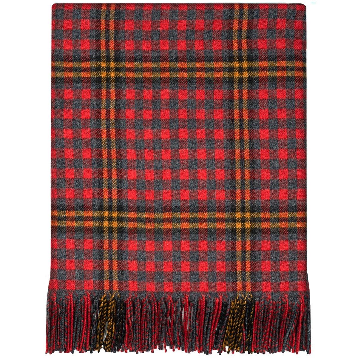 Lochcarron | Tartan Lambswool Blanket - Red Red Rose