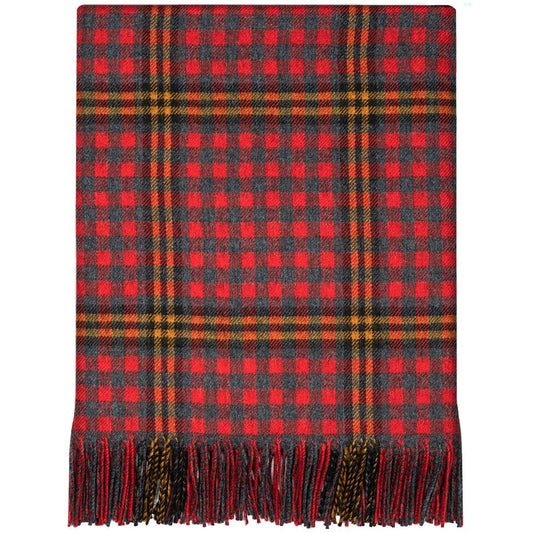 Lochcarron | Tartan Lambswool Blanket - Red Red Rose
