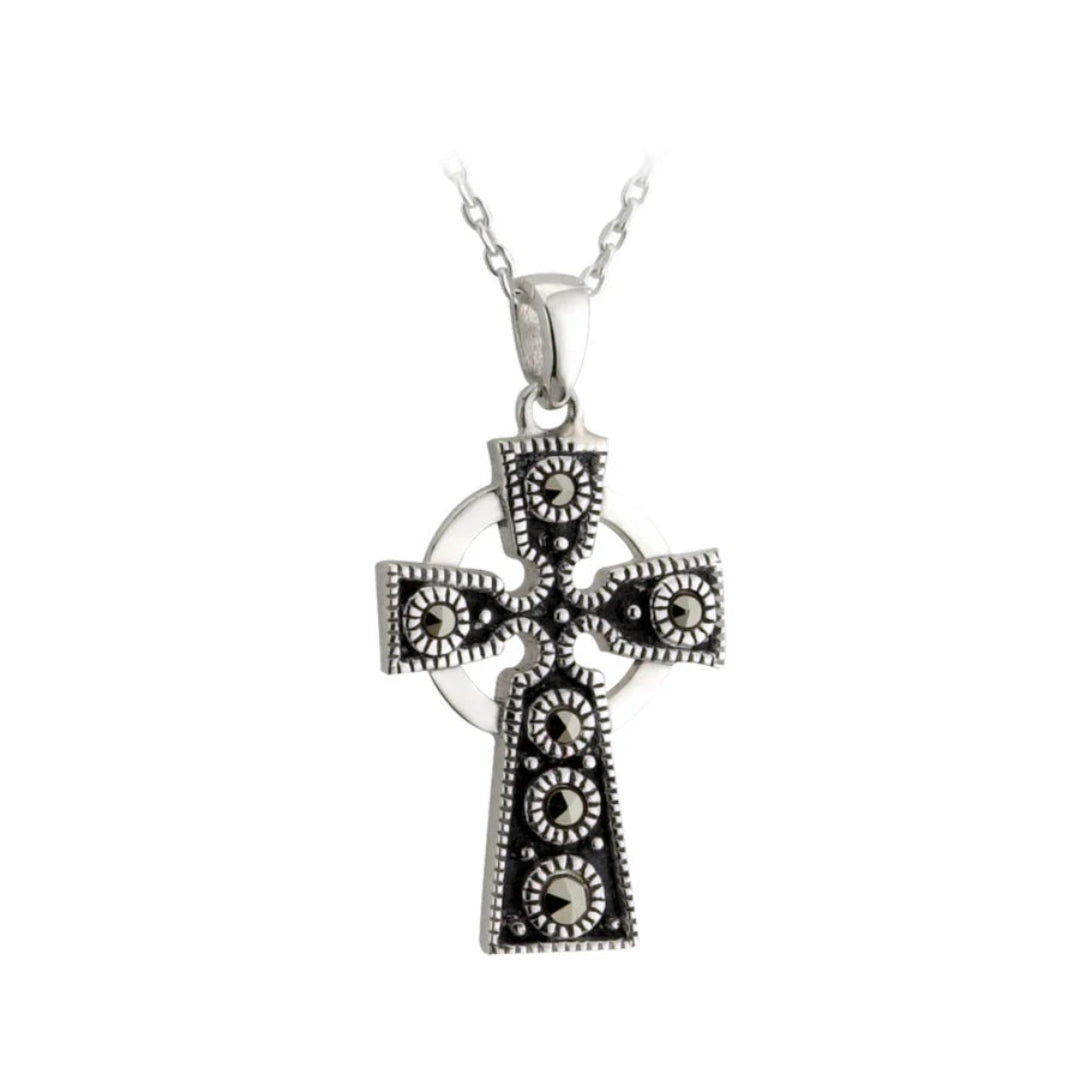 Solvar | Marcasite Celtic Cross Pendant