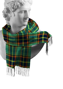 Irish County Tartan Lambswool Scarves