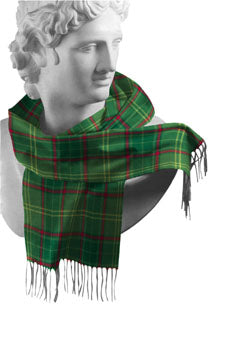Irish County Tartan Lambswool Scarves