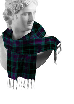 Irish County Tartan Lambswool Scarves