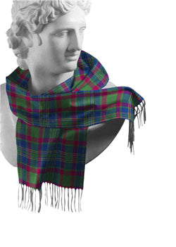 Irish County Tartan Lambswool Scarves