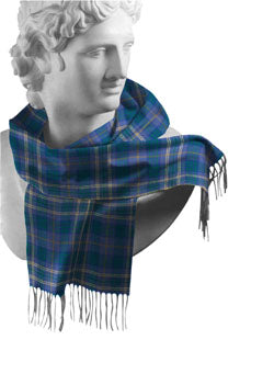 Irish County Tartan Lambswool Scarves