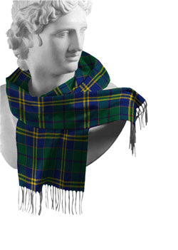 Irish County Tartan Lambswool Scarves