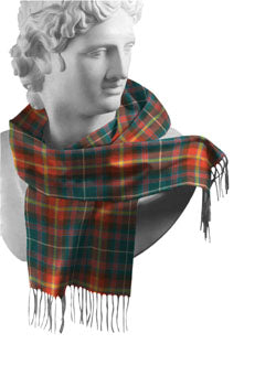 Irish County Tartan Lambswool Scarves