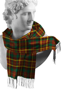Irish County Tartan Lambswool Scarves