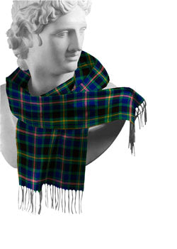 Irish County Tartan Lambswool Scarves