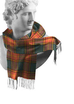 Irish County Tartan Lambswool Scarves